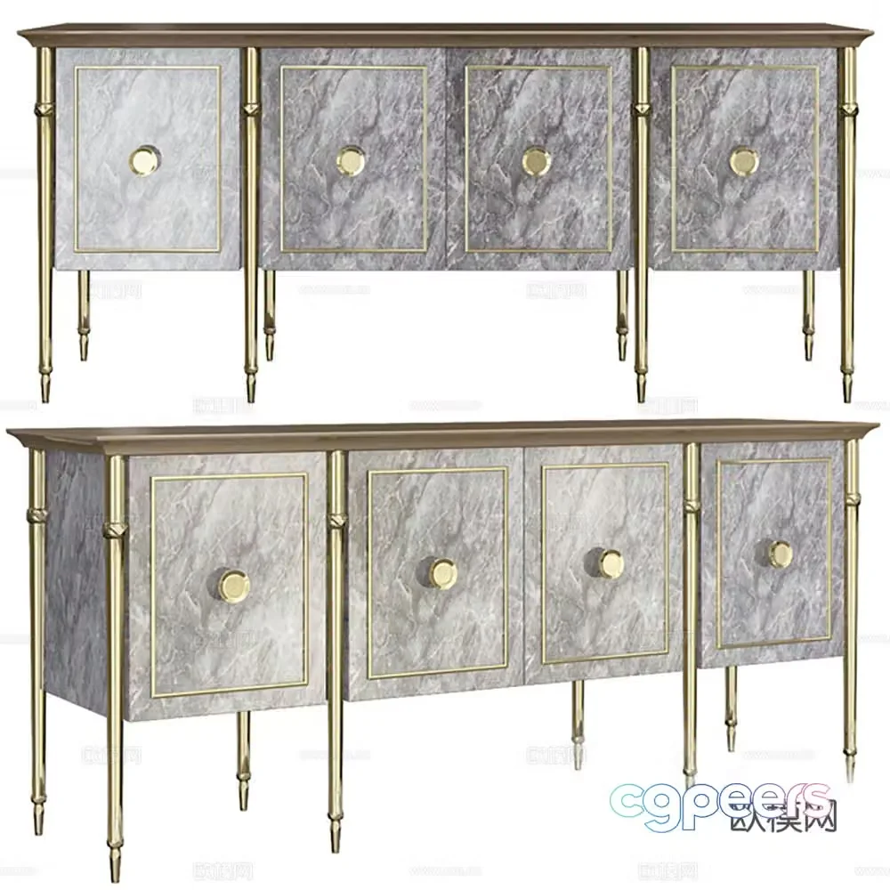 Cabinet low cabinet side cabinet entrance cabinet 3D model