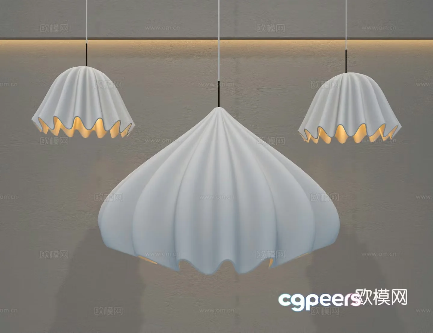 Art chandelier 3d model
