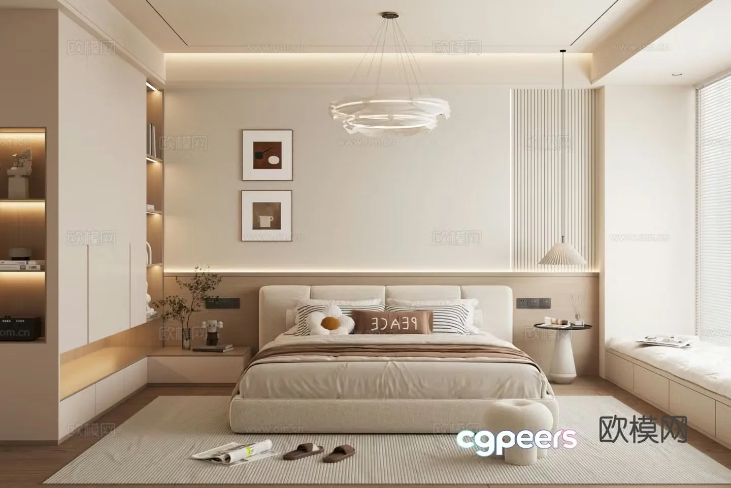 Modern bedroom Master bedroom Guest bedroom Second bedroom Master room 3D model
