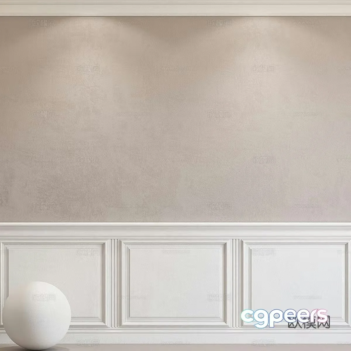 Modern wall panel wall decorative panel gypsum line wall decorative panel 3d model