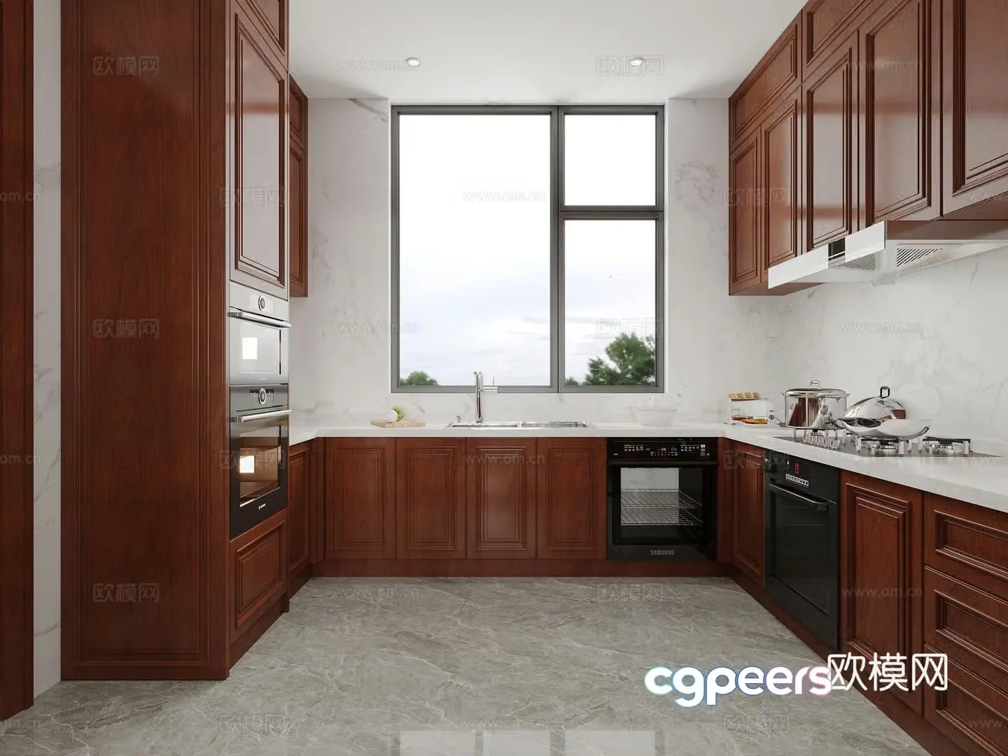 New Chinese kitchen 3D model