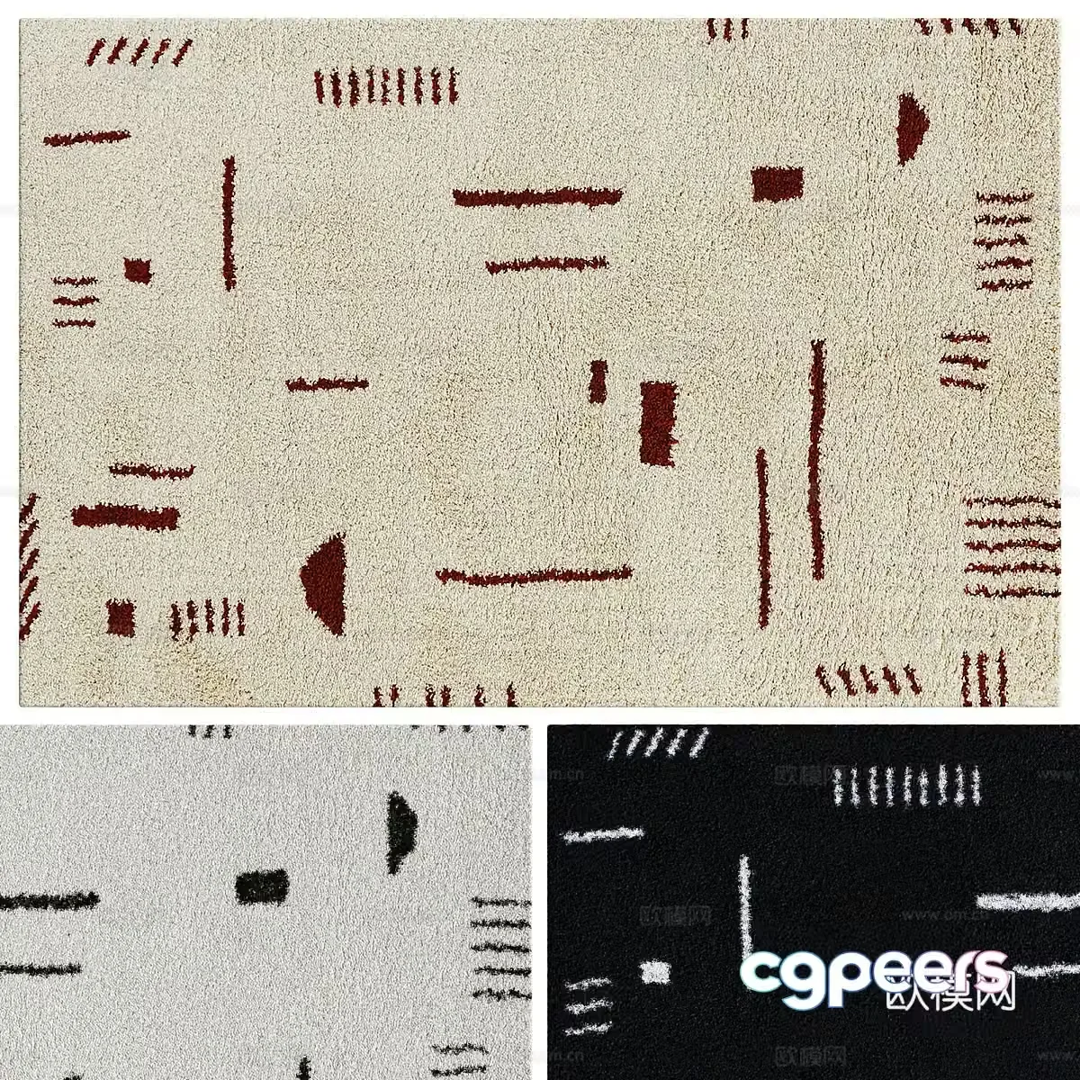 Modern MORIN Children’s Carpet 3D Model