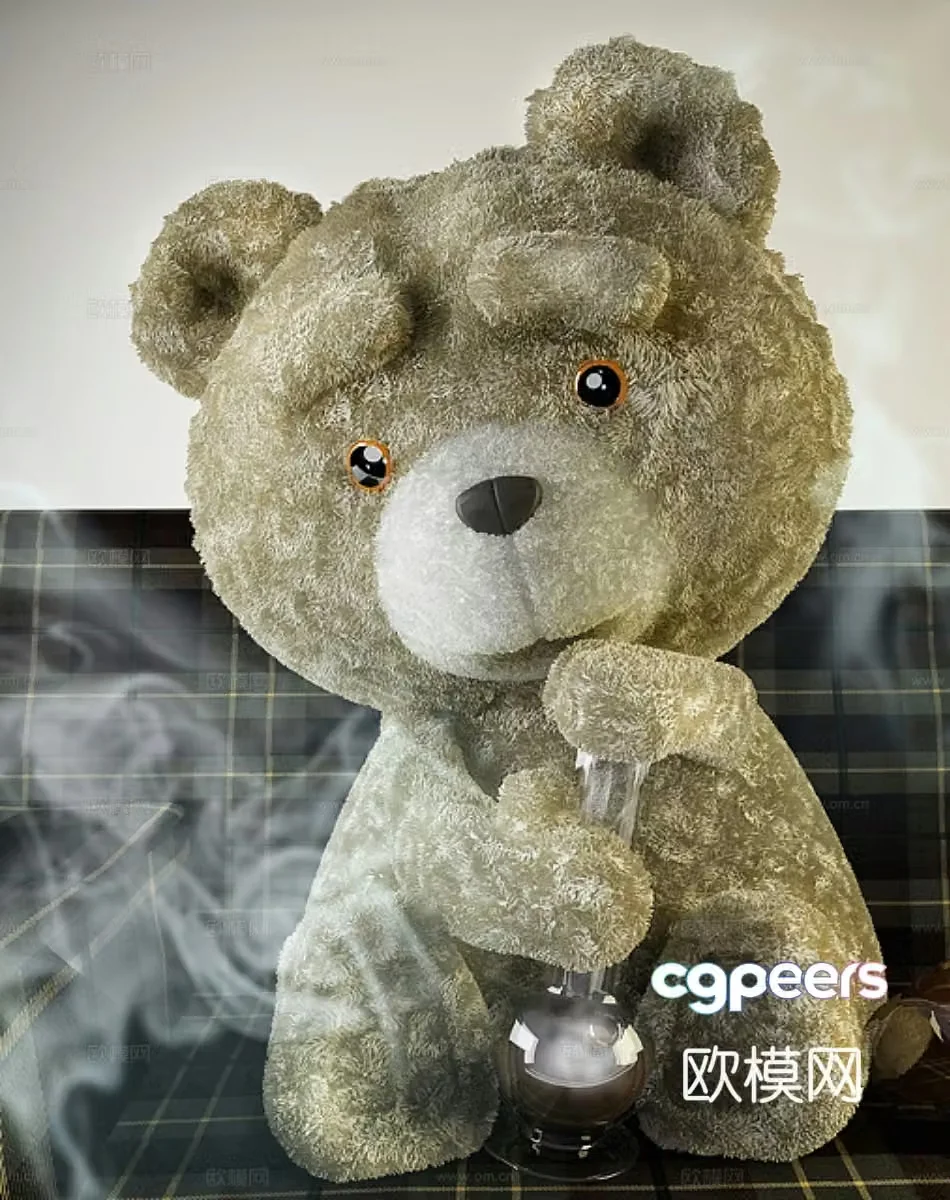 Teddy Bear Plush teddy Bear 3D model
