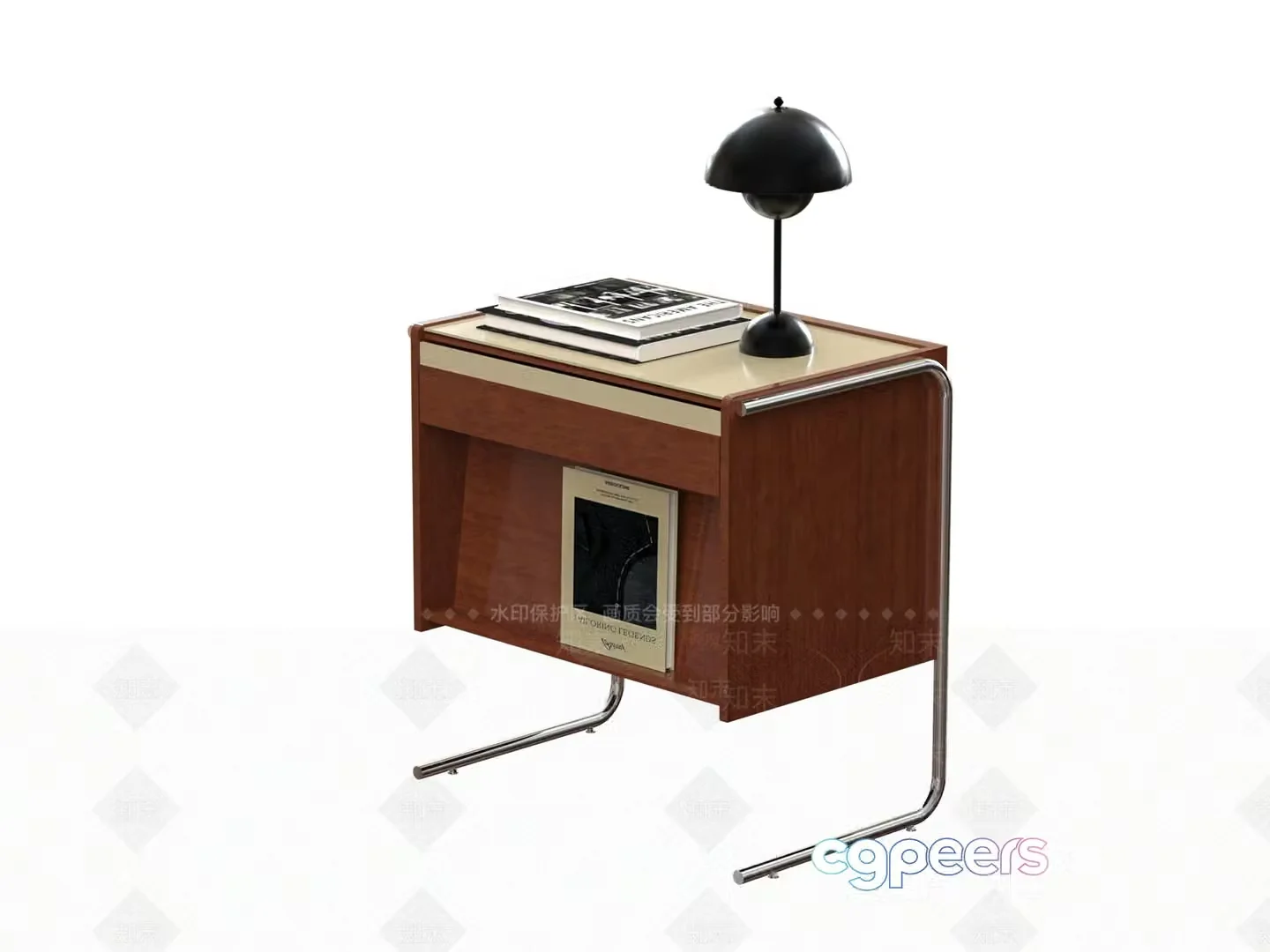 Mid-Century Modern Table Lamp 3D Model – 4131 – VRAY Render