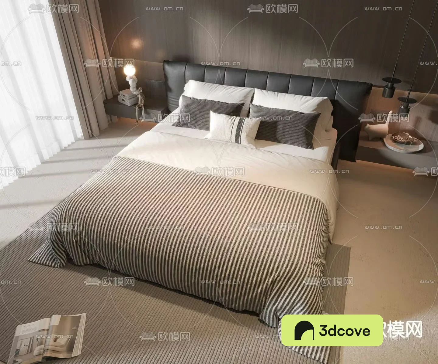 Modern double bed