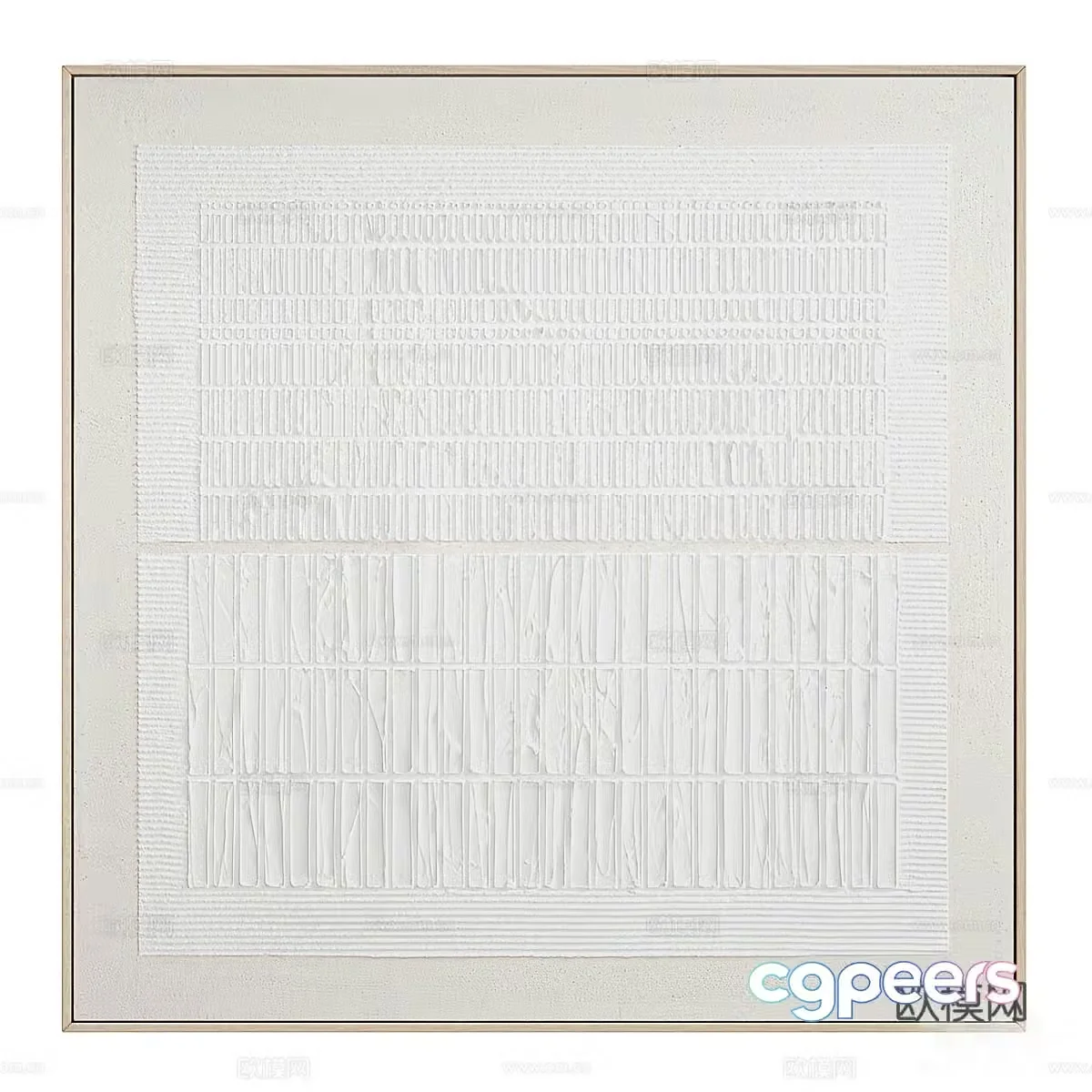 New Chinese style decorative hanging painting 3D model