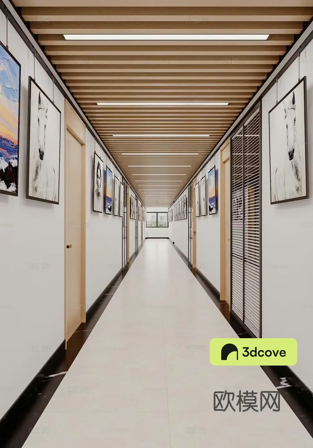 School Corridor Office Corridor
