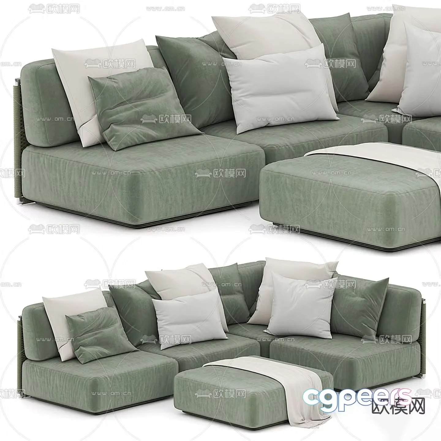 FLEXFORM multi-person sofa 3d model