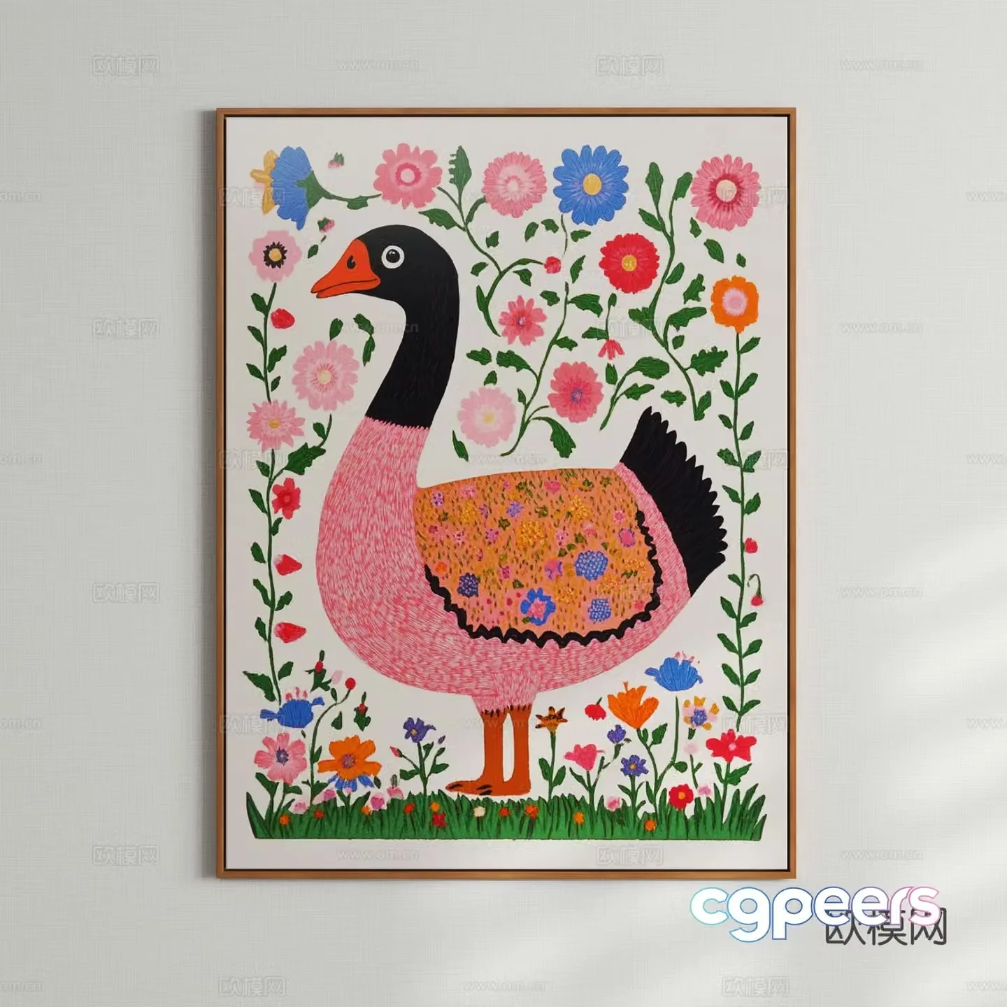 Modern children’s hanging paintings art paintings decorative paintings 3D model