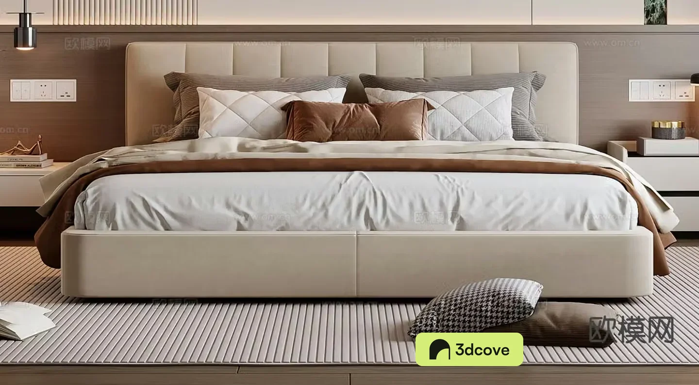 Modern double bed