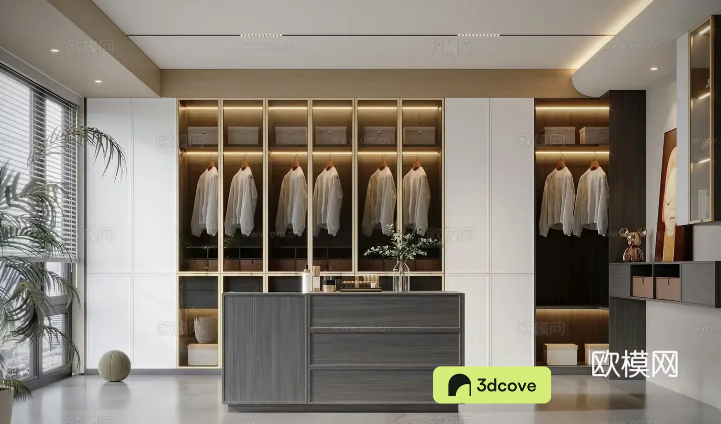 Modern cloakroom