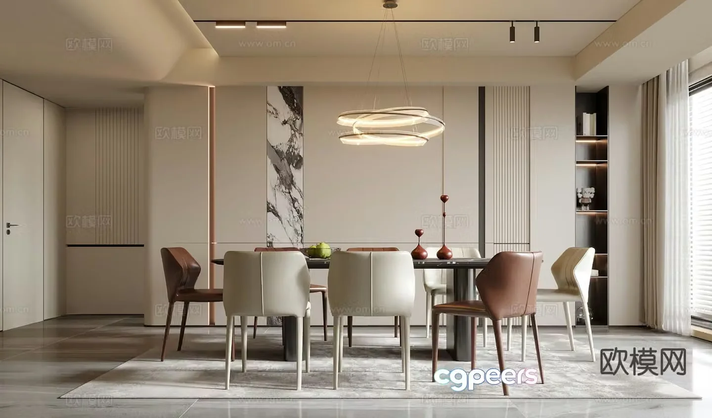 Modern restaurant 3d model