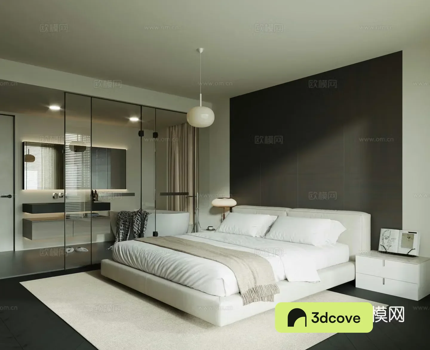 Modern home bedroom