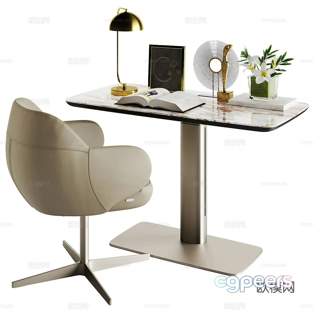 3d model of office desk