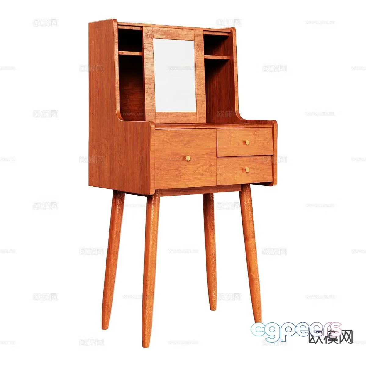 Nordic dressing table dressing table 3d model
