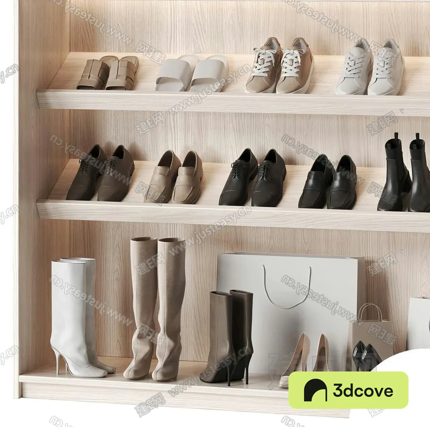 Shoes On Shelves