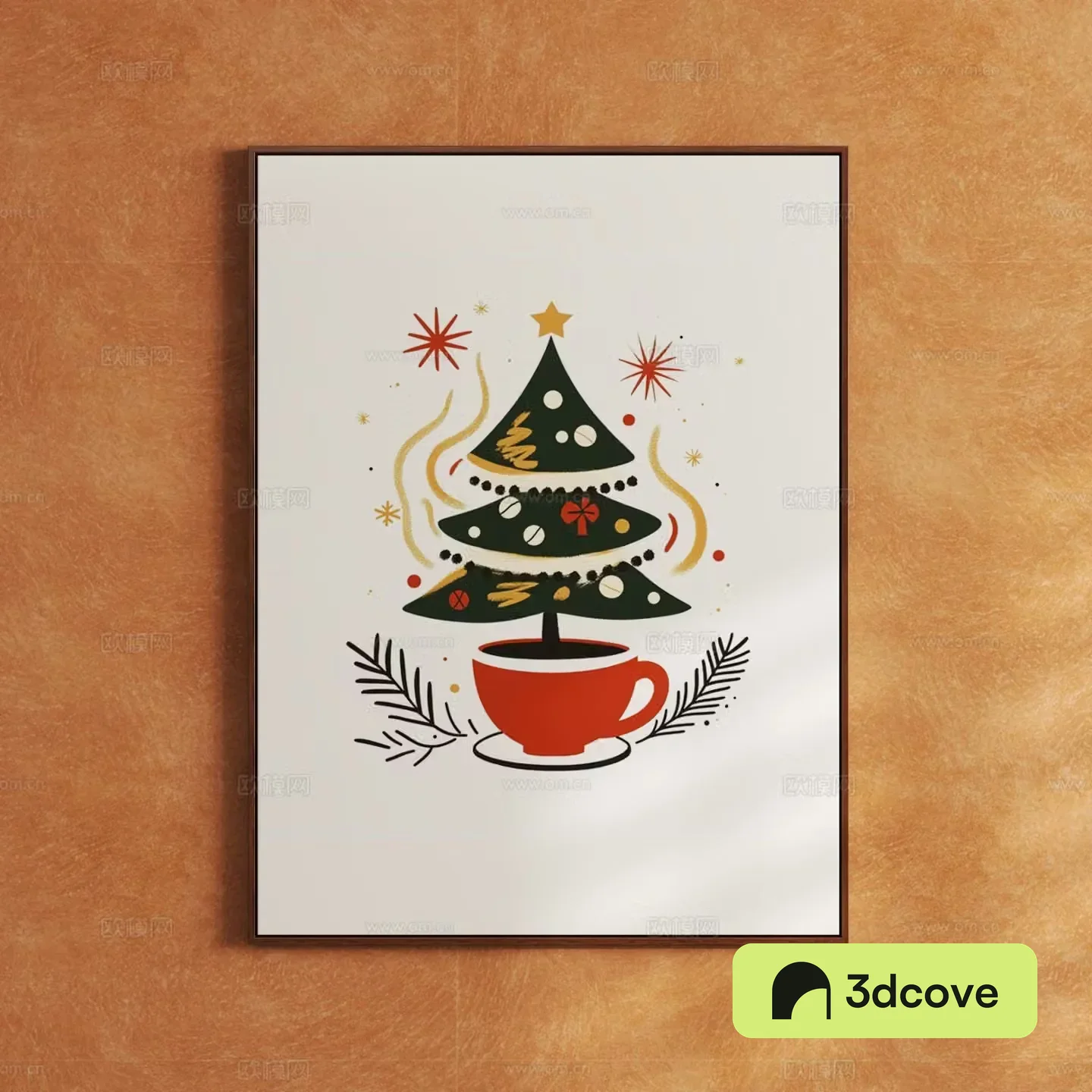 Modern Creative Christmas Hanging Painting Art Painting Decorative Painting