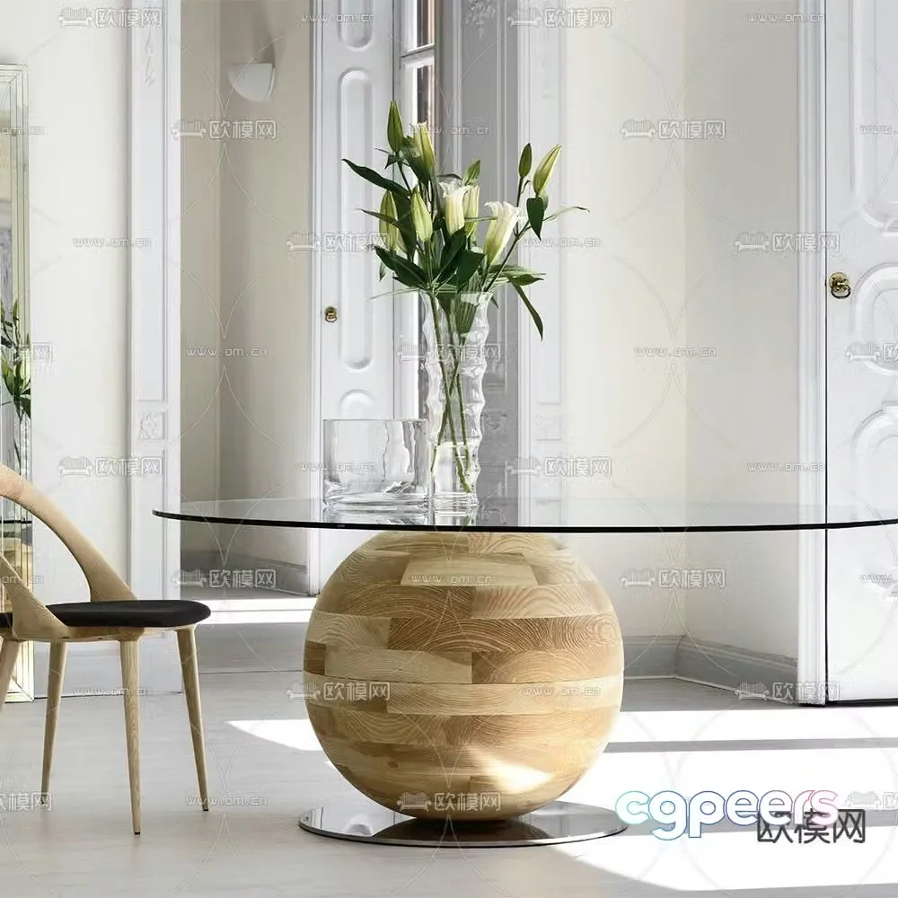 Porada dining table 3d model