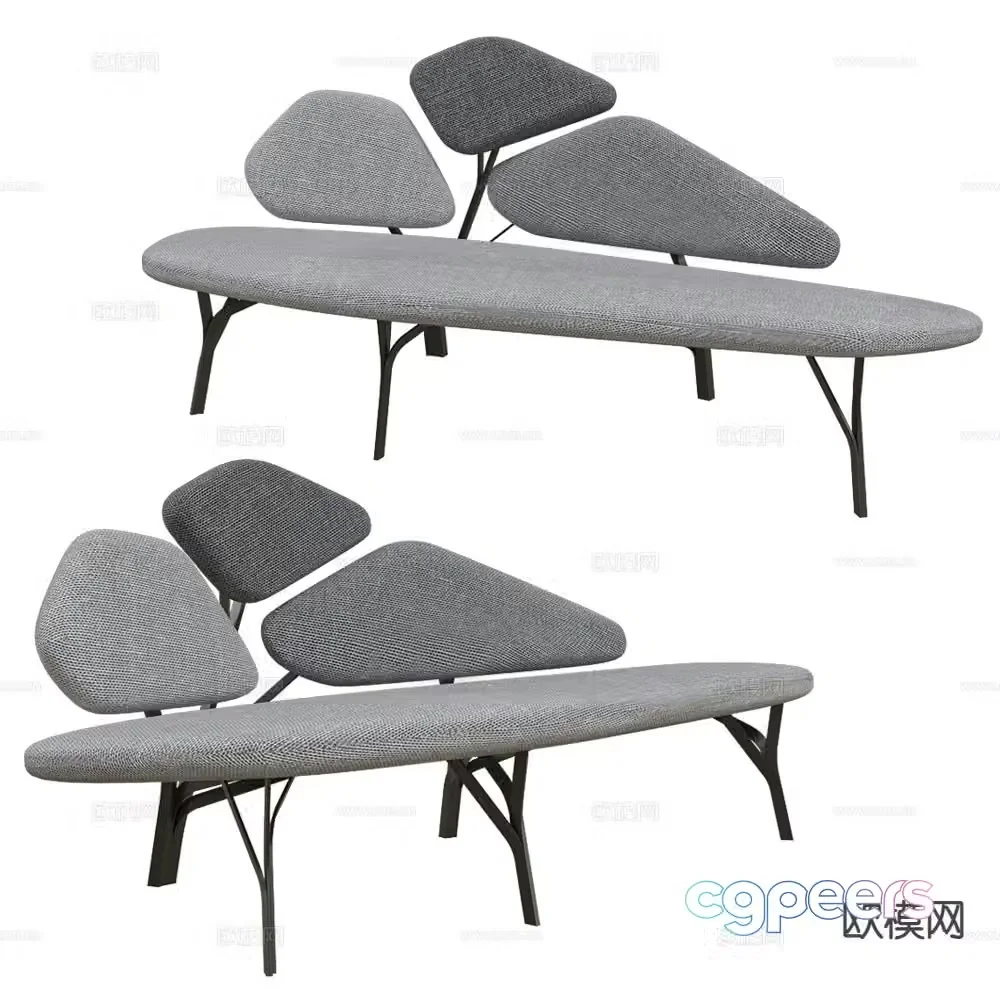 La Chance special-shaped sofa sofa chair 3d model