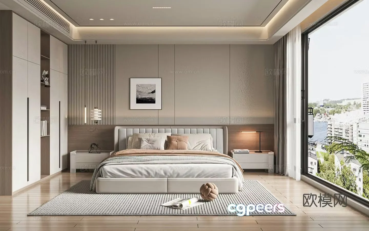 Modern bedroom 3d model