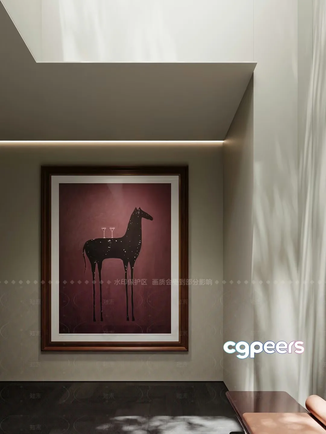 Modern Art Piece 3D Model – 11269 – VRAY Render