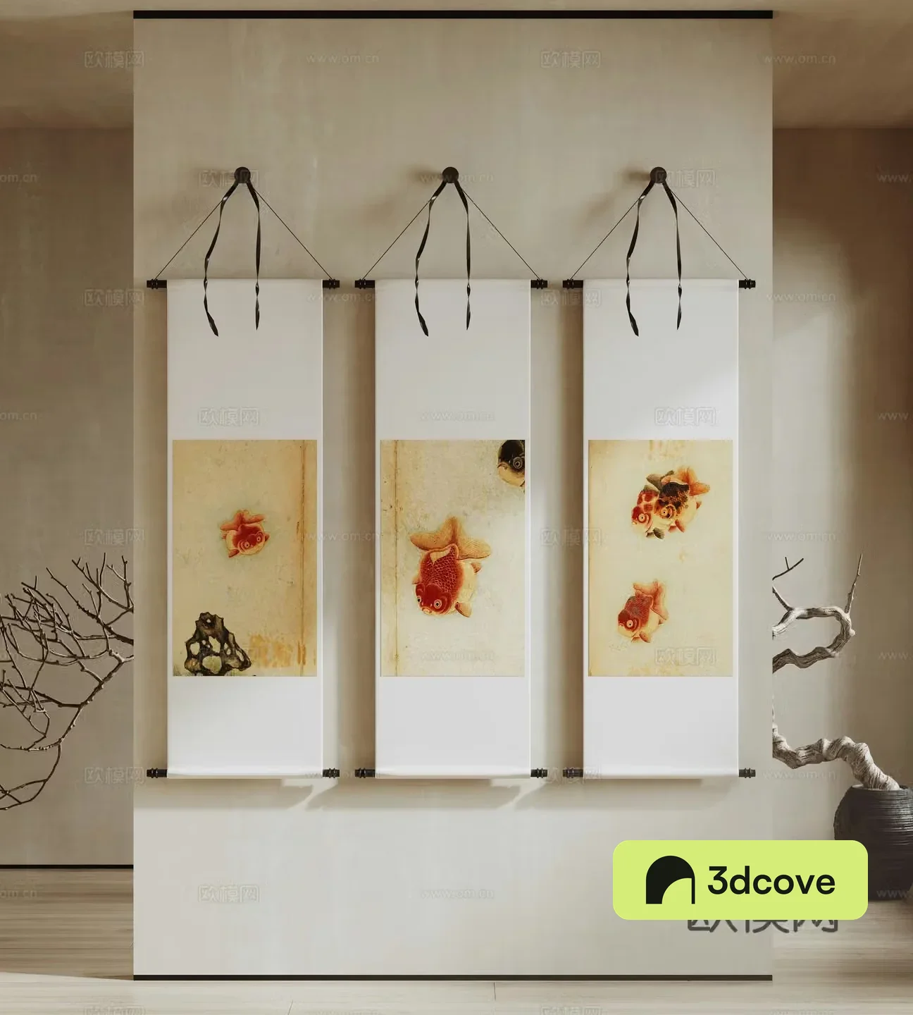Chinese Zen hanging painting ink painting scroll Chinese painting