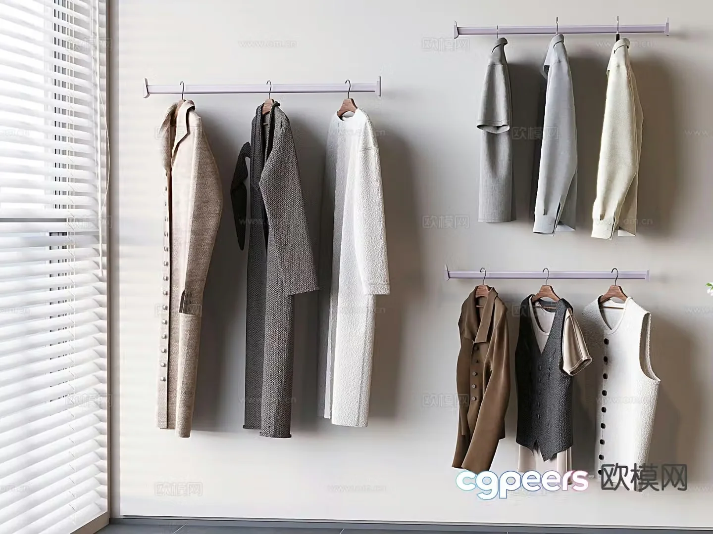 clothes hanger clothing clothing 3d model
