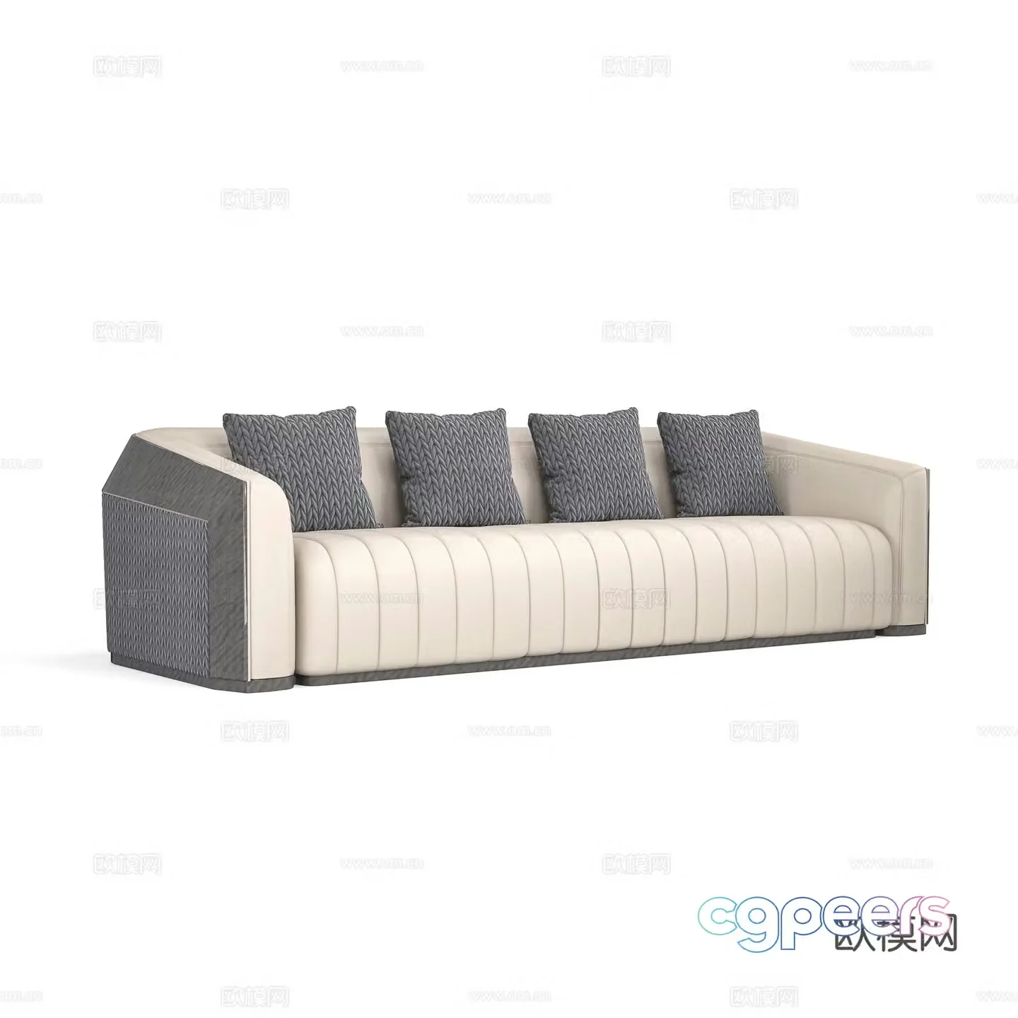 Modern multiplayer sofa 3d model