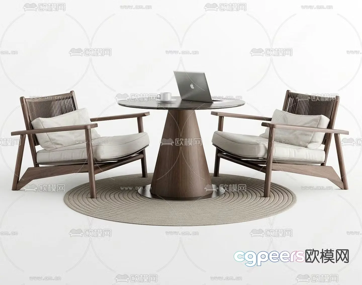 Leisure tables and chairs Negotiation tables and chairs 3d model