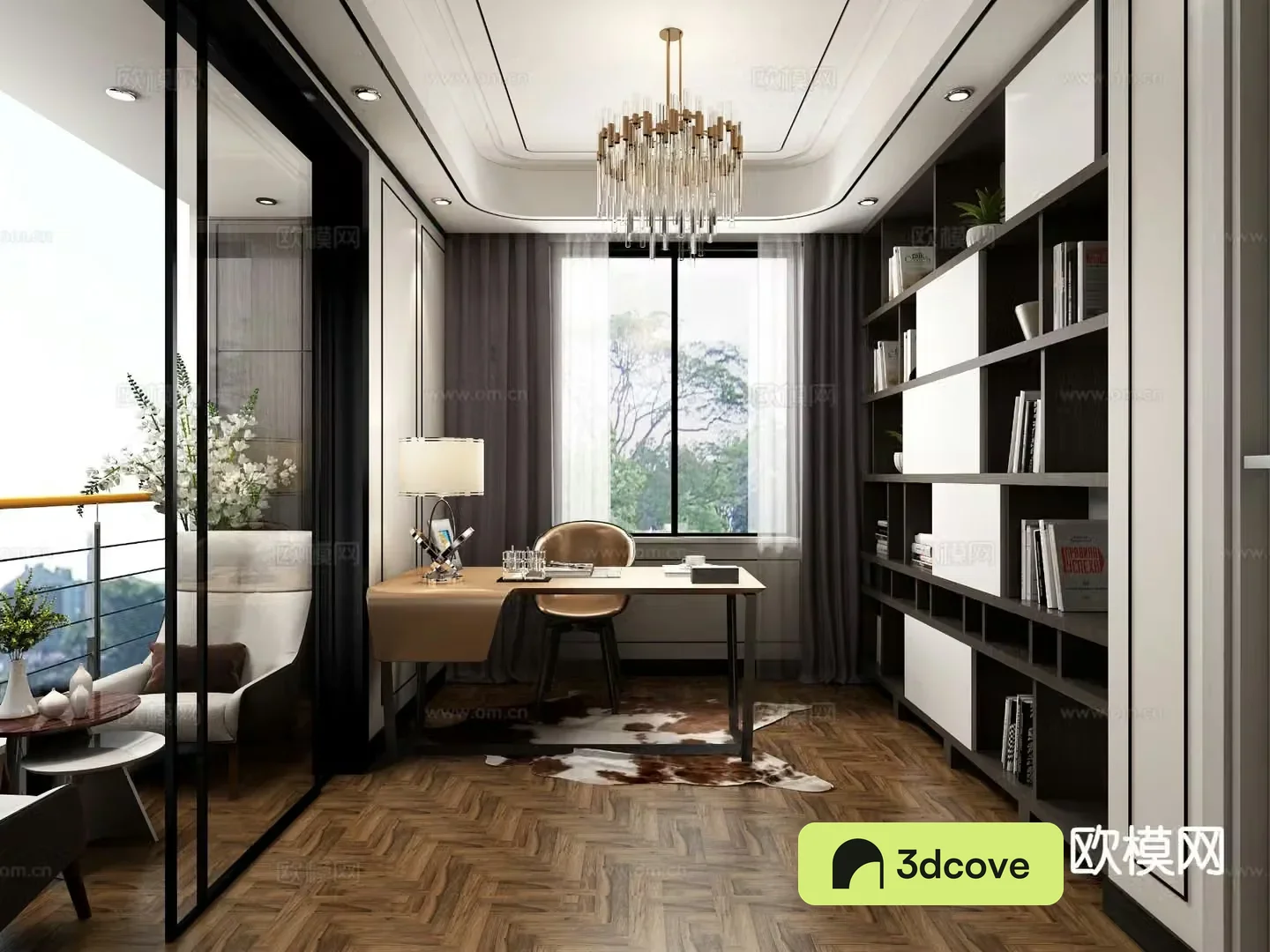 Modern study room