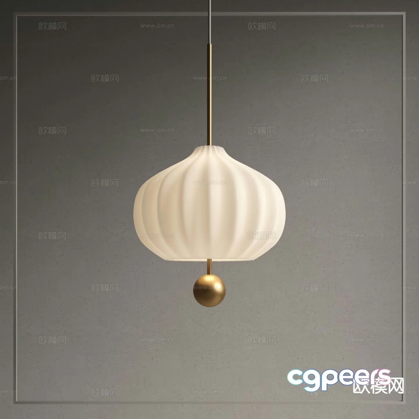 Simple chandelier art chandelier 3d model