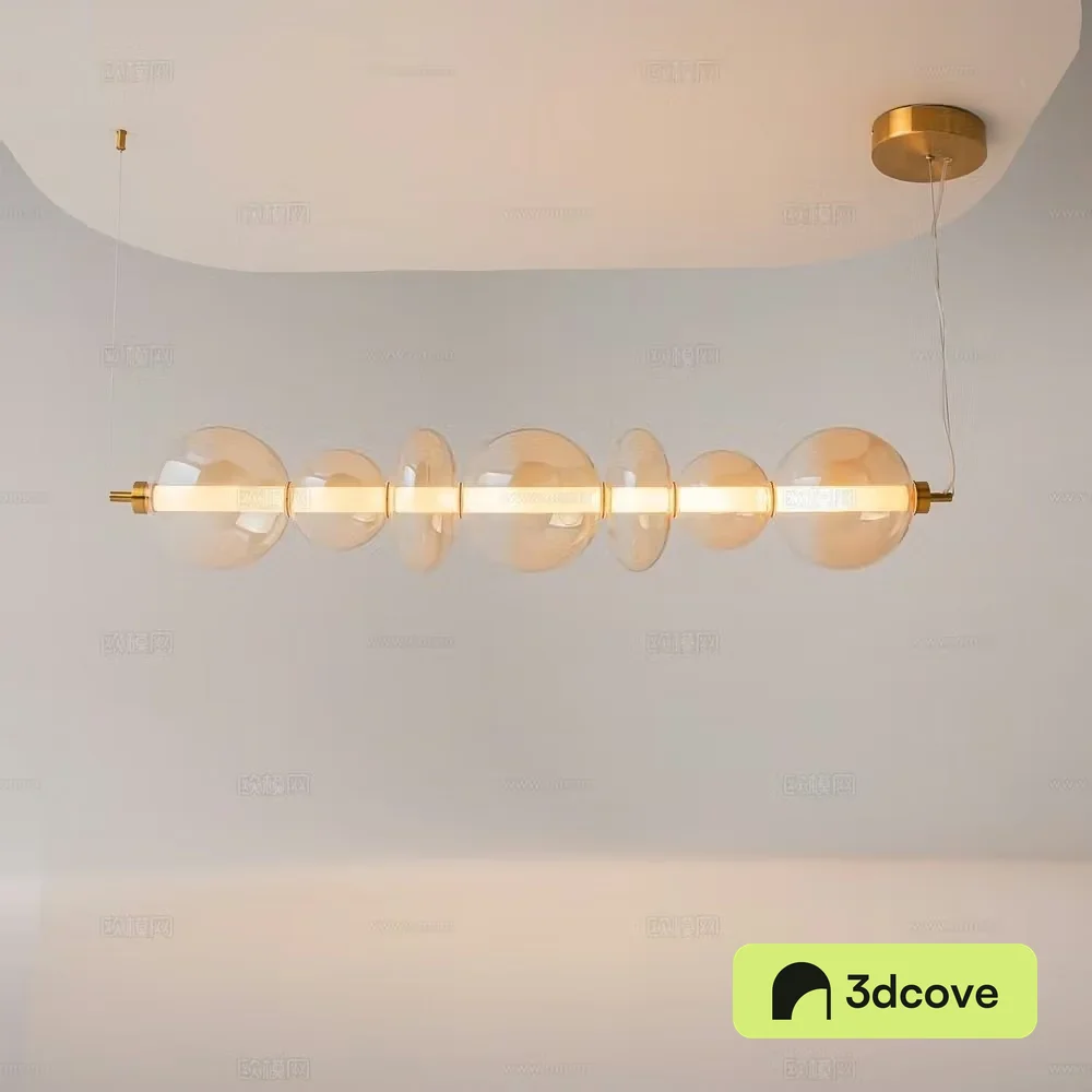 Modern glass chandelier