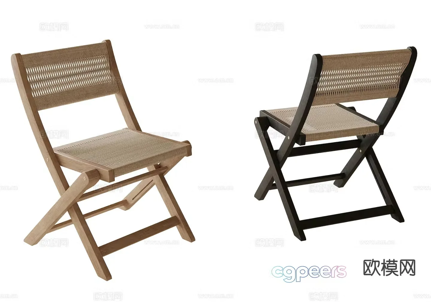 Wabi-sabi chair dining chair single chair leisure chair 3d model