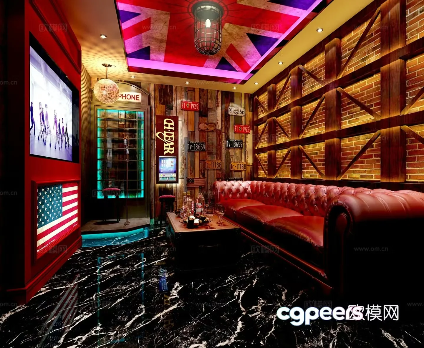 KTV box nightclub bar 3d model