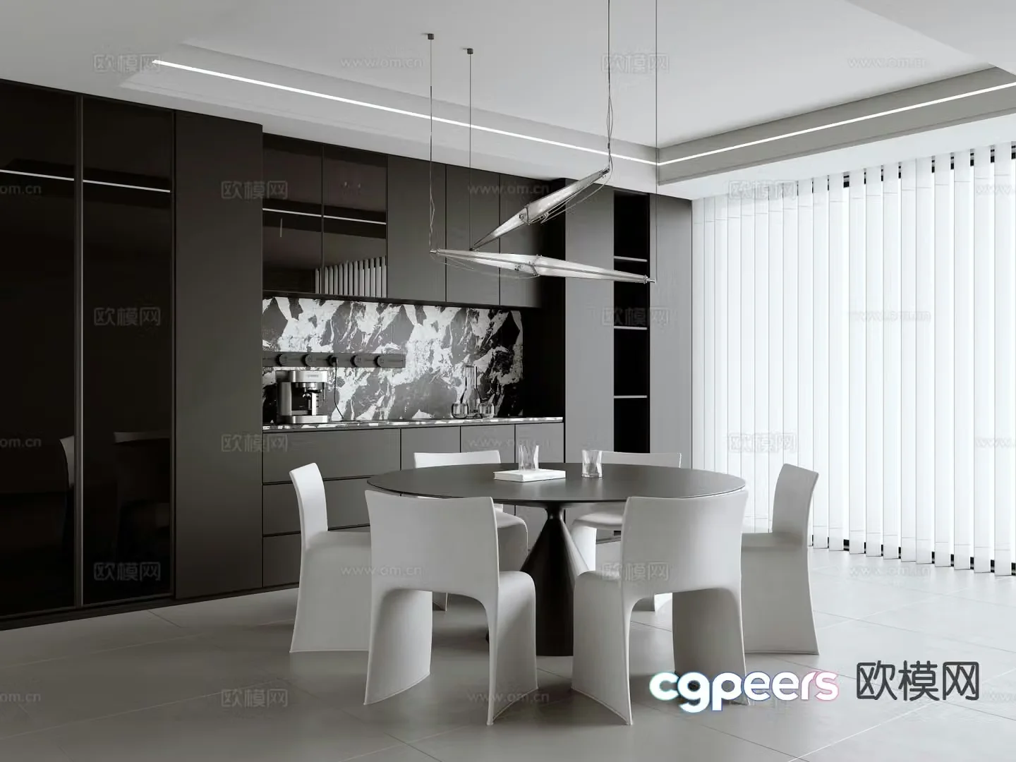 Italian restaurant 3d model