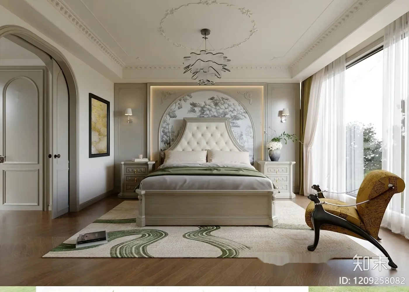 Cozy Bedroom 3D Model – 4708 – VRAY Render