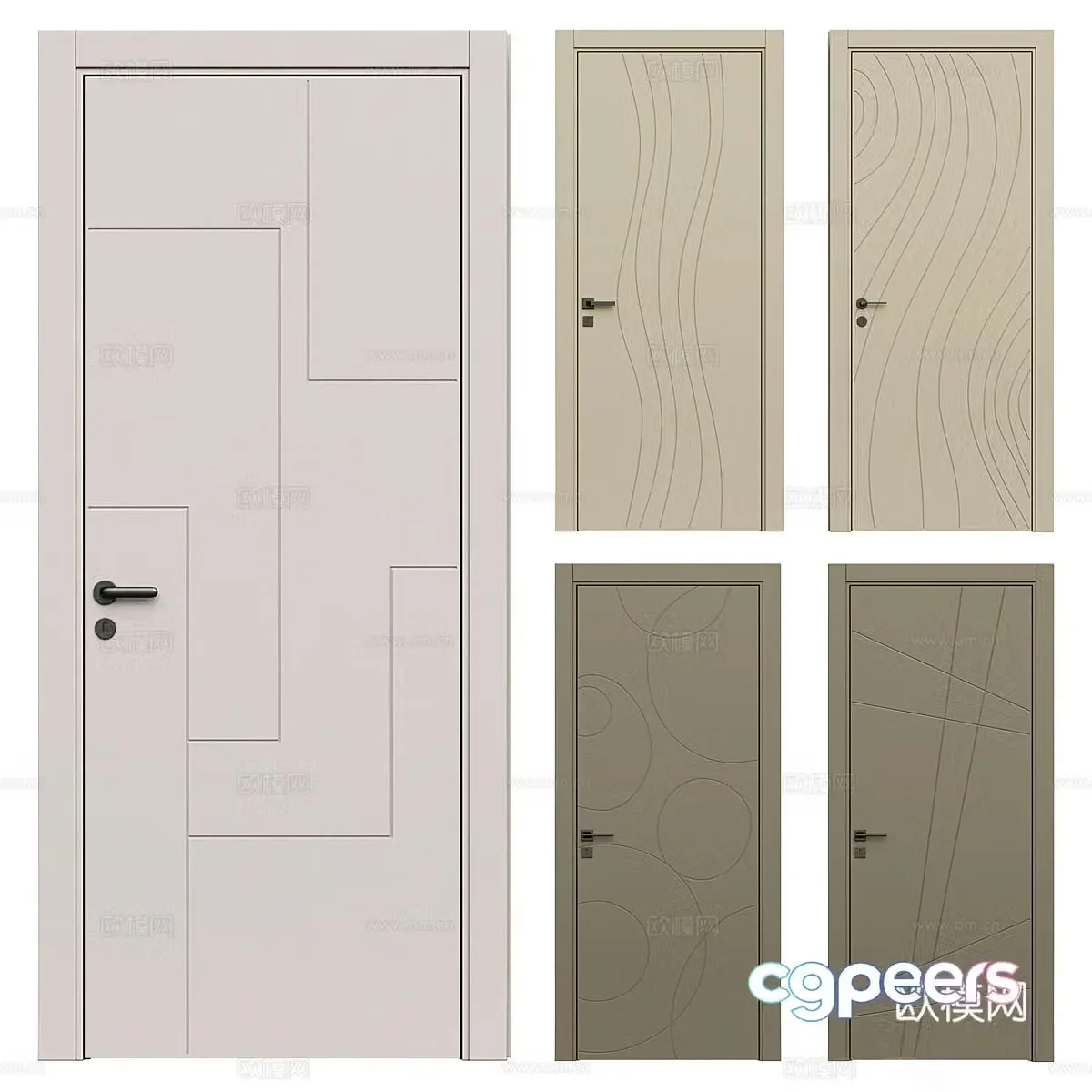 Swing door 3D model