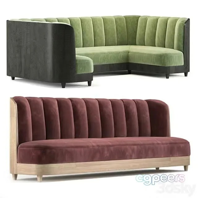 3ds Max Free – Sofas for restaurant 500