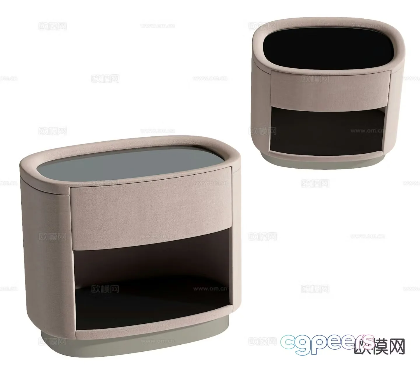Modern bedside table 3d model