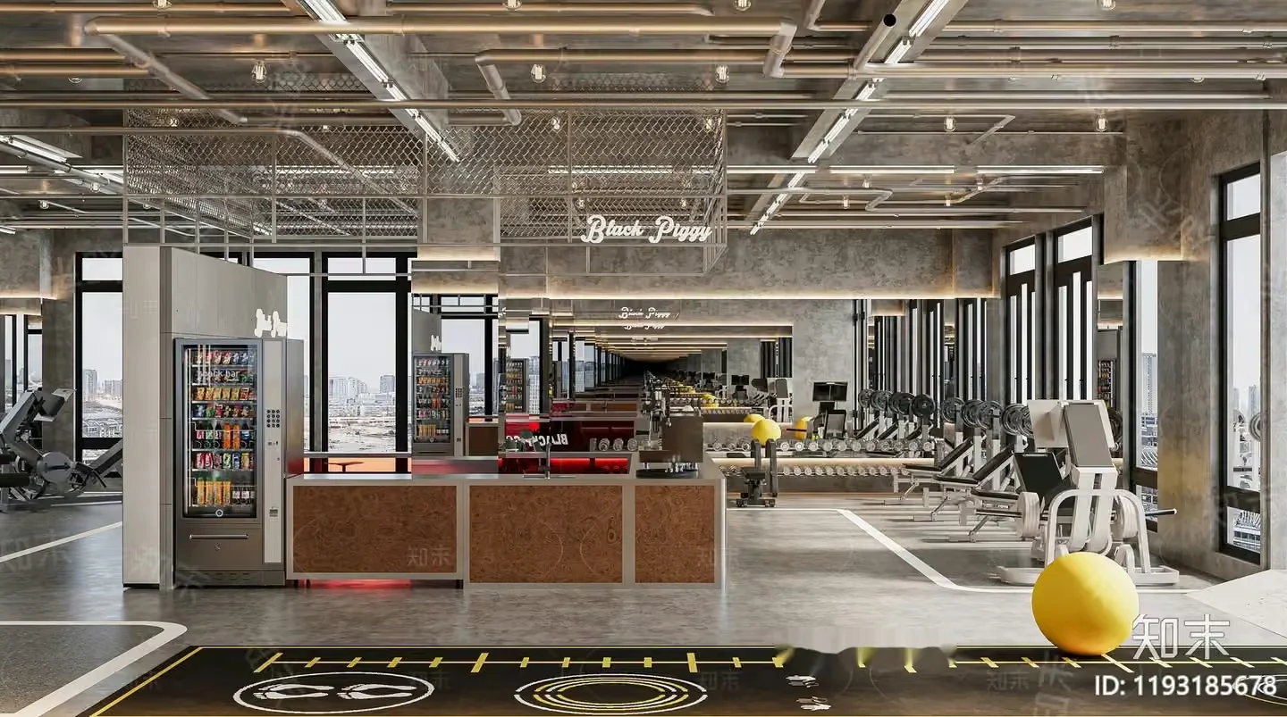 A Modern Gym 3D Model – 12841 – CORONA Render