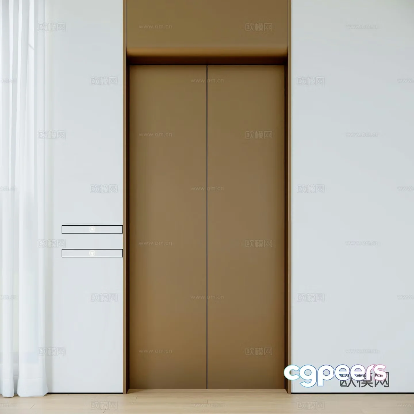 Modern home elevator 3d model