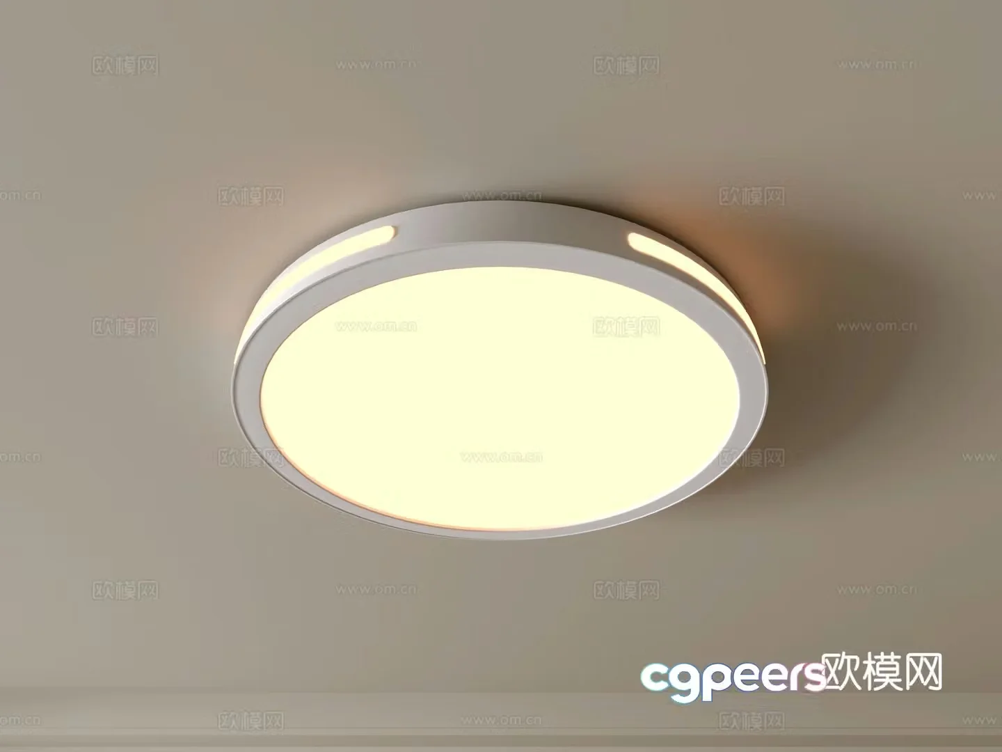 Modern circular ceiling lamp Geometric ceiling lamp 3d model