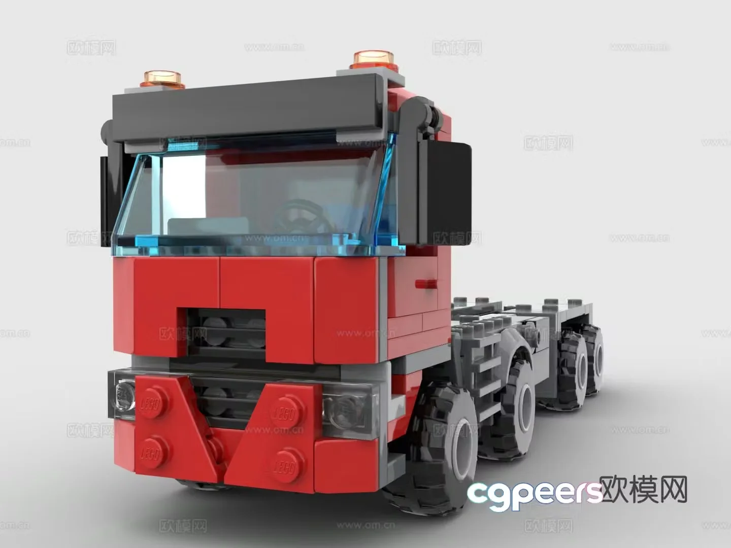 Lego LEGO toys building blocks truck front truck front 3d model