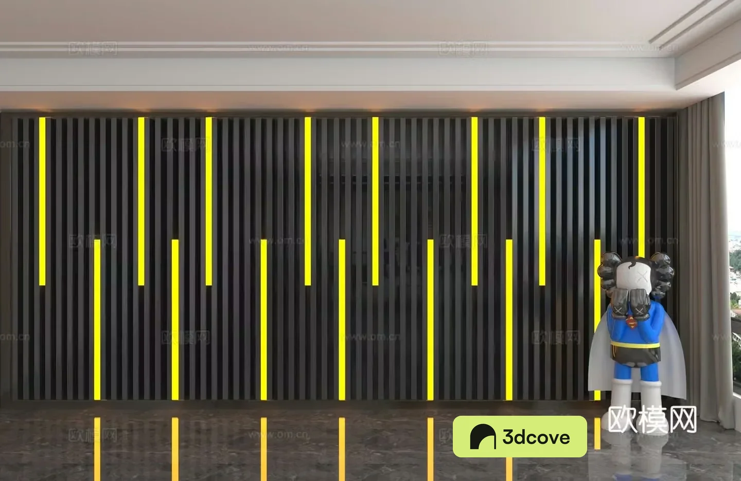 Modern background wall