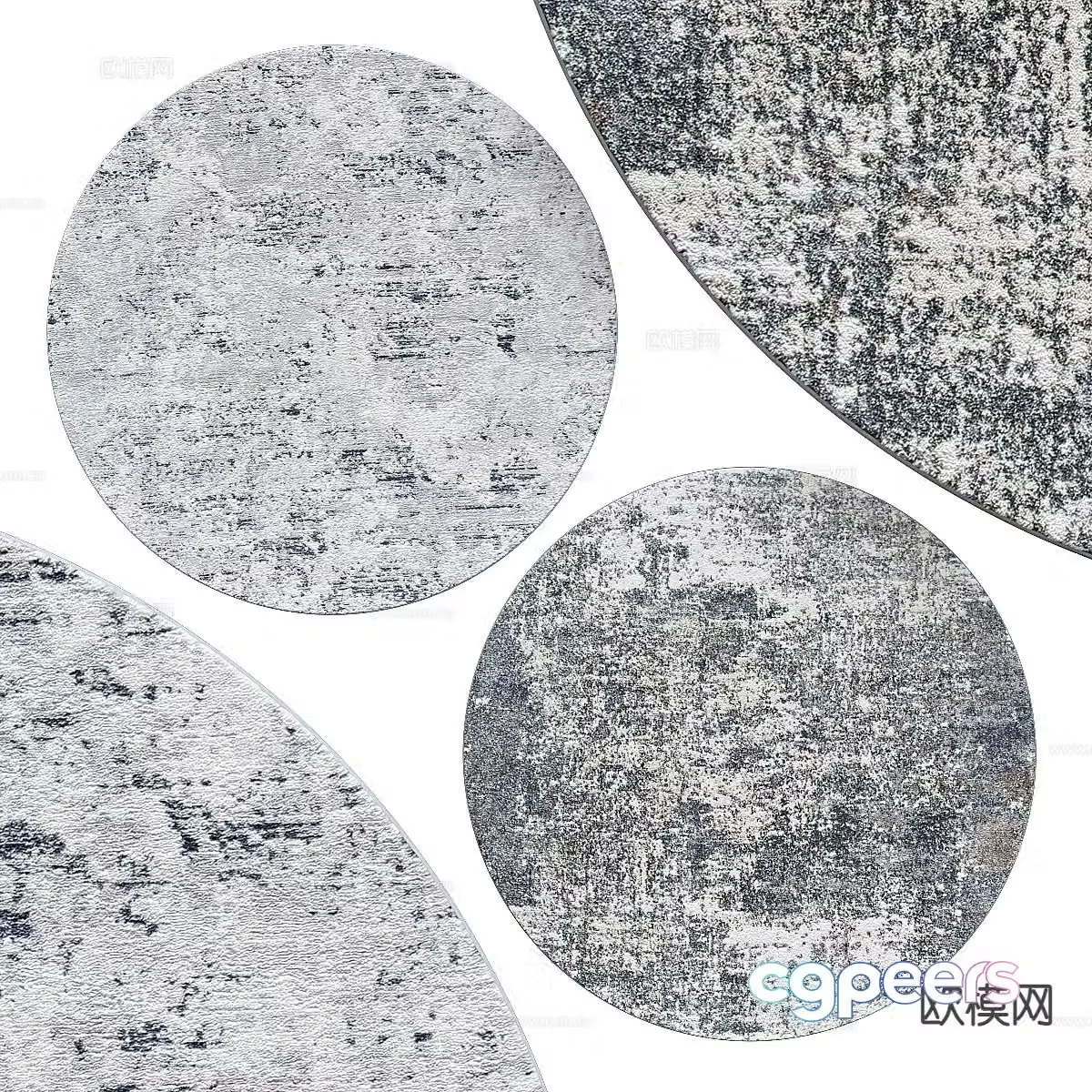 Round carpet 3d model