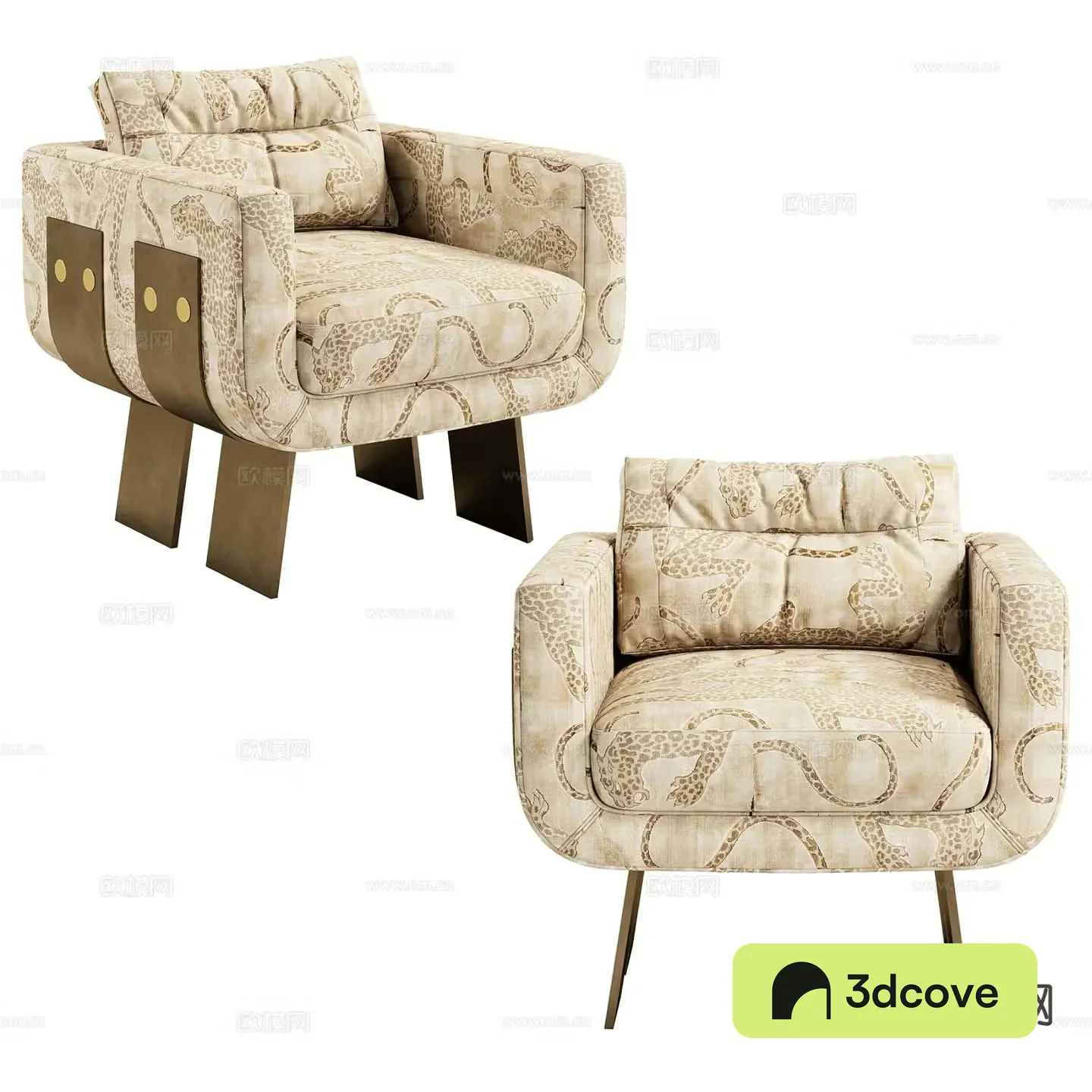 Italian single sofa leisure sofa