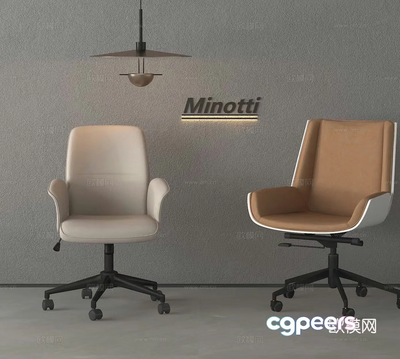 Office chair swivel chair computer chair 3d model