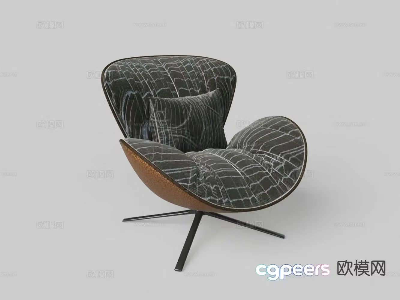 Modern sofa chair leisure chair 3d model