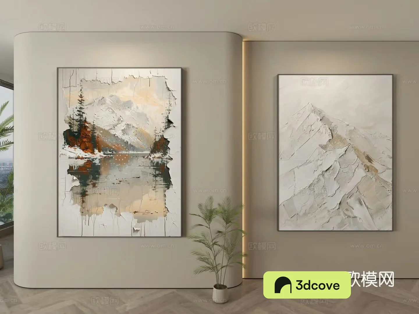 Modern texture painting decorative painting