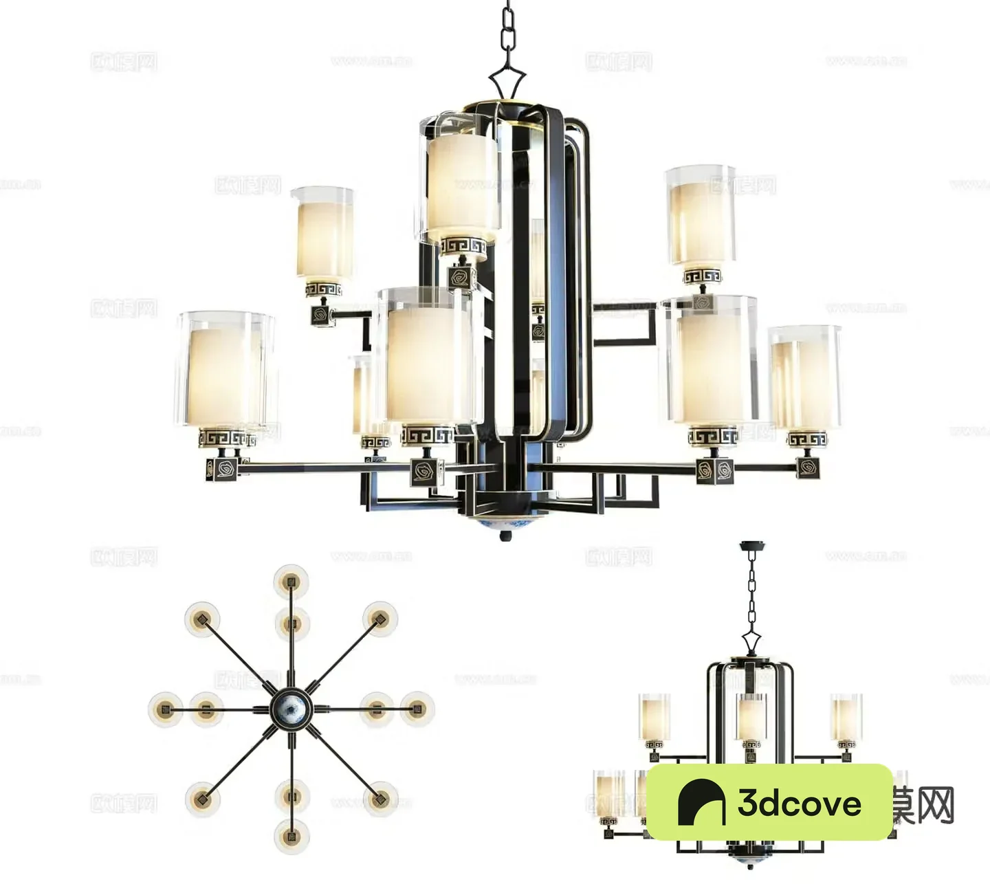 New Chinese style chandelier hall chandelier
